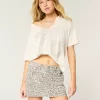 Low-Rise Leopard Print Mini Skirt,Low-Rise Leopard Print Mini Skirt
