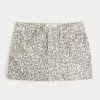 Low-Rise Leopard Print Mini Skirt,Low-Rise Leopard Print Mini Skirt