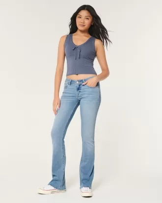 Low-Rise Light Wash Boot Jeans,Low-Rise Light Wash Boot Jeans