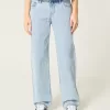 Low-Rise Light Wash Loose Jeans,Low-Rise Light Wash Loose Jeans
