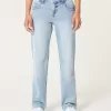 Low-Rise Light Wash Relaxed Straight Jeans,Low-Rise Light Wash Relaxed Straight Jeans