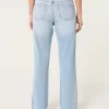 Low-Rise Light Wash Relaxed Straight Jeans,Low-Rise Light Wash Relaxed Straight Jeans