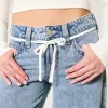 Low-Rise Light Wash Shoelace Super Baggy Jeans,Low-Rise Light Wash Shoelace Super Baggy Jeans