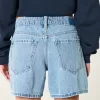 Low-Rise Medium Wash Baggy Denim Shorts 5″,Low-Rise Medium Wash Baggy Denim Shorts 5″