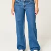 Low-Rise Medium Wash Baggy Jeans,Low-Rise Medium Wash Baggy Jeans