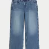 Low-Rise Medium Wash Baggy Jeans,Low-Rise Medium Wash Baggy Jeans