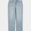 Low-Rise Medium Wash Eyelet Bow Loose Jeans,Low-Rise Medium Wash Eyelet Bow Loose Jeans
