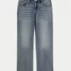 Low-Rise Medium Wash Relaxed Straight Jeans,Low-Rise Medium Wash Relaxed Straight Jeans