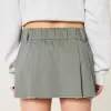 Low-Rise Pleated Poplin Mini Skort,Low-Rise Pleated Poplin Mini Skort