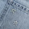 Low-Rise Star Embroidered Denim Mini Skort,Low-Rise Star Embroidered Denim Mini Skort