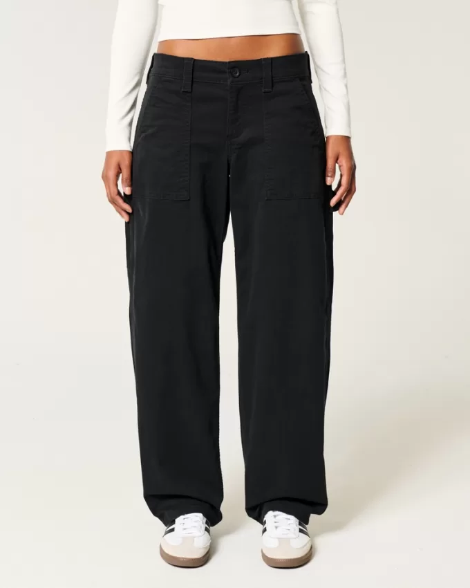 Low-Rise Tapered Baggy Carpenter Pants,Low-Rise Tapered Baggy Carpenter Pants