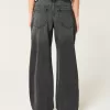 Low-Rise Washed Black Baggy Jeans,Low-Rise Washed Black Baggy Jeans