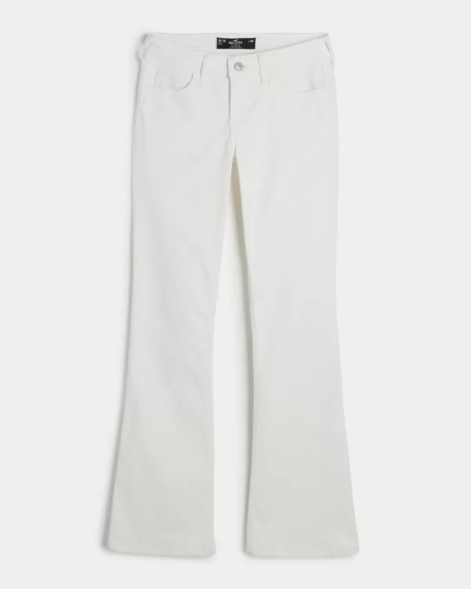 Low-Rise White Boot Jeans,Low-Rise White Boot Jeans