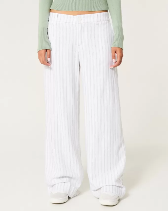 Low-Rise Wide-Leg Pants,Low-Rise Wide-Leg Pants