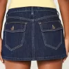 Low-Rise Y2K Chop Pocket Denim Mini Skort,Low-Rise Y2K Chop Pocket Denim Mini Skort