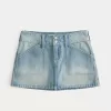 Low-Rise Y2K Chop Pocket Denim Mini Skort,Low-Rise Y2K Chop Pocket Denim Mini Skort