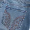 Medium Wash Embroidered Boot Jeans,Medium Wash Embroidered Boot Jeans