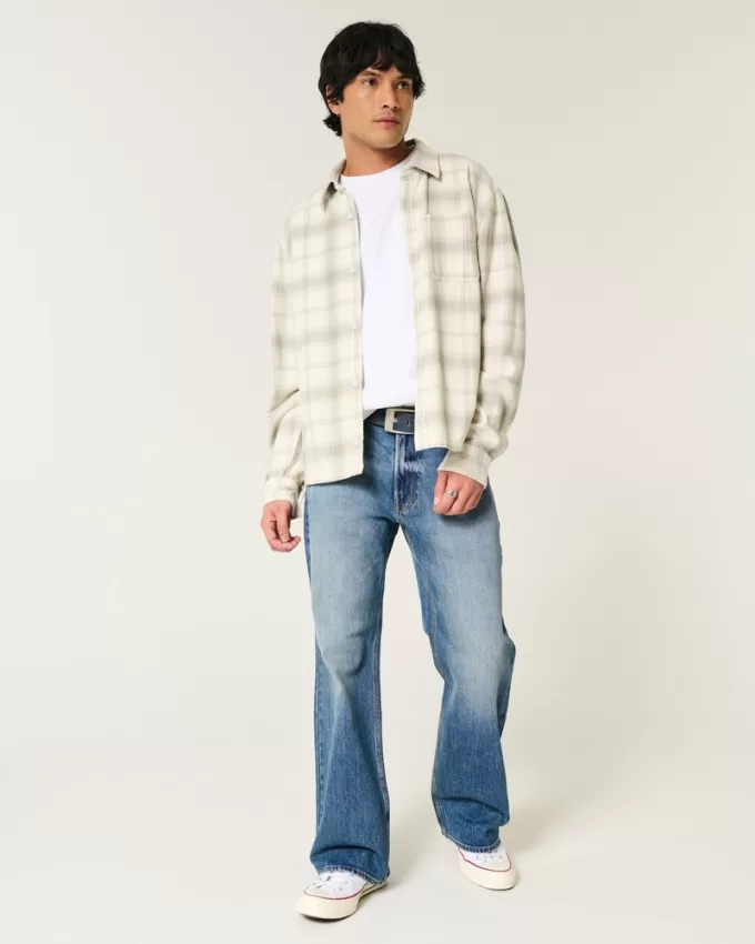 Medium Wash Relaxed Boot Jeans,Medium Wash Relaxed Boot Jeans