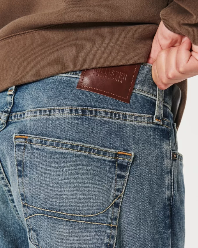 Medium Wash Straight Jeans,Medium Wash Straight Jeans