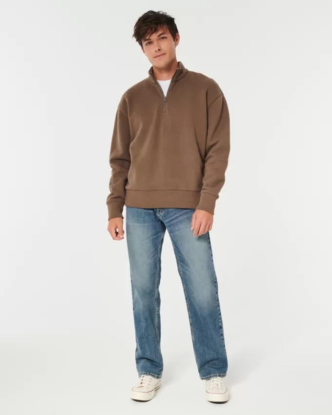 Medium Wash Straight Jeans,Medium Wash Straight Jeans