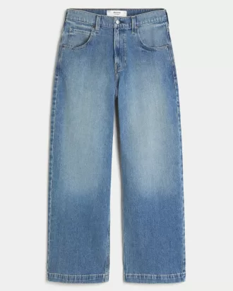 Medium Wash Super Baggy Jeans,Medium Wash Super Baggy Jeans