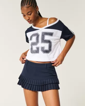 Micro-Pleat Mini Skort,Micro-Pleat Mini Skort