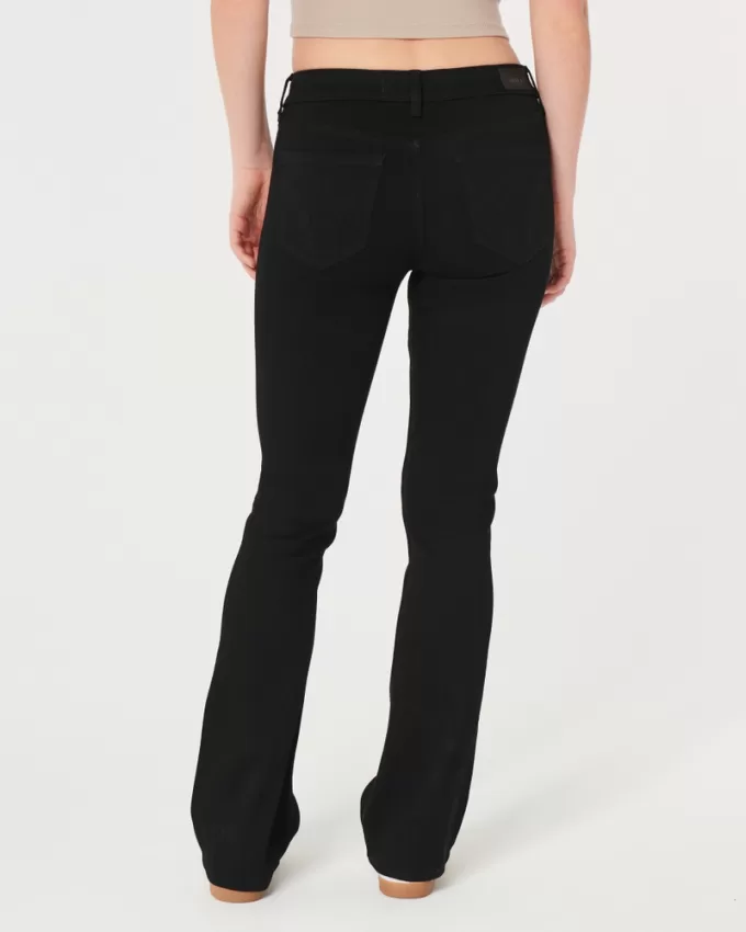 Mid-Rise Black Boot Jeans,Mid-Rise Black Boot Jeans