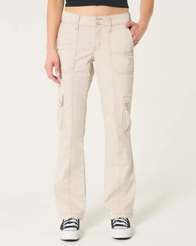 Mid-Rise Relaxed Boot Cargo Pants,Mid-Rise Relaxed Boot Cargo Pants