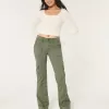 Mid-Rise Relaxed Cargo Boot Pants,Mid-Rise Relaxed Cargo Boot Pants