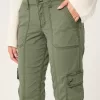 Mid-Rise Relaxed Cargo Boot Pants,Mid-Rise Relaxed Cargo Boot Pants