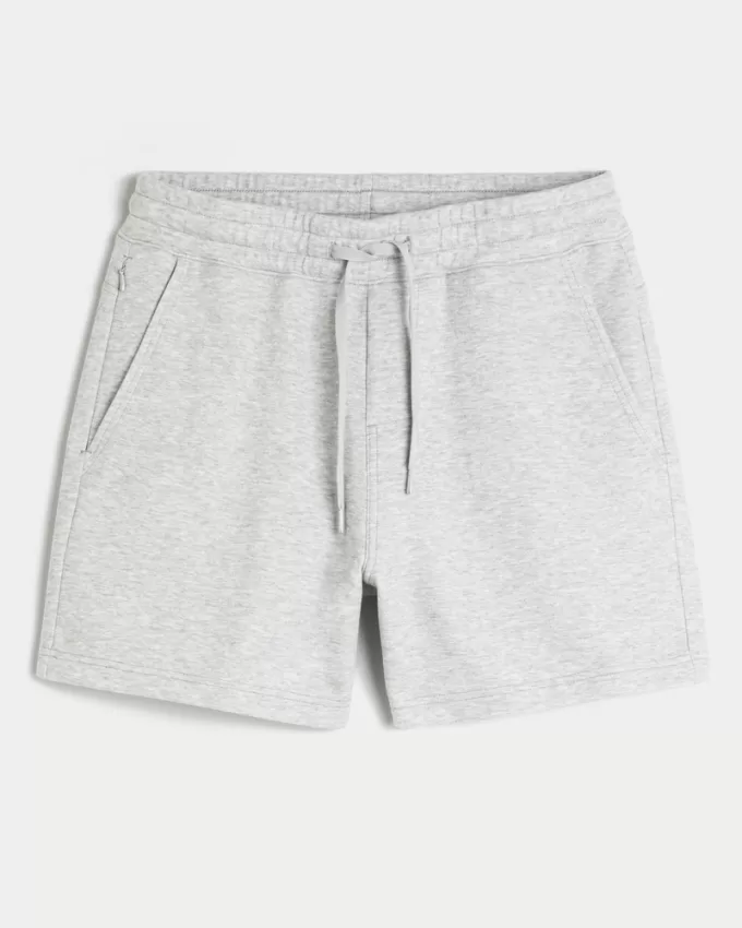 Mid-Thigh Cooling Fleece Shorts,Mid-Thigh Cooling Fleece Shorts