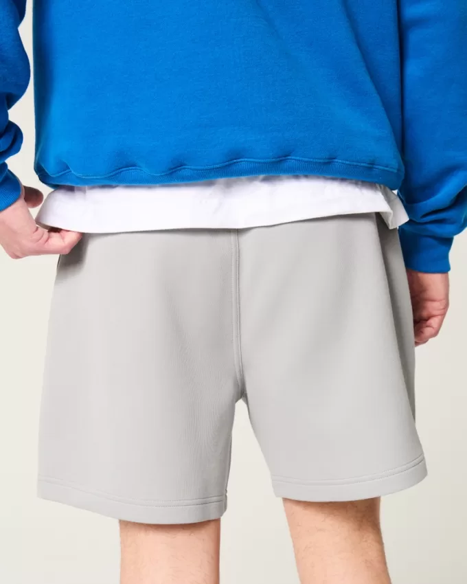 Mid-Thigh Cooling Fleece Shorts,Mid-Thigh Cooling Fleece Shorts
