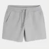 Mid-Thigh Cooling Fleece Shorts,Mid-Thigh Cooling Fleece Shorts