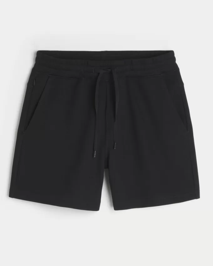 Mid-Thigh Cooling Fleece Shorts,Mid-Thigh Cooling Fleece Shorts