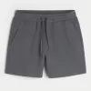 Mid-Thigh Cooling Fleece Shorts,Mid-Thigh Cooling Fleece Shorts