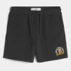 Mid-Thigh Fleece LSU Tigers Graphic Shorts,Mid-Thigh Fleece LSU Tigers Graphic Shorts