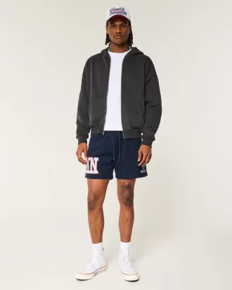 Mid-Thigh Fleece UConn Huskies Graphic Shorts,Mid-Thigh Fleece UConn Huskies Graphic Shorts
