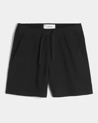 Mid-Thigh Linen-Blend Pull-On Shorts,Mid-Thigh Linen-Blend Pull-On Shorts
