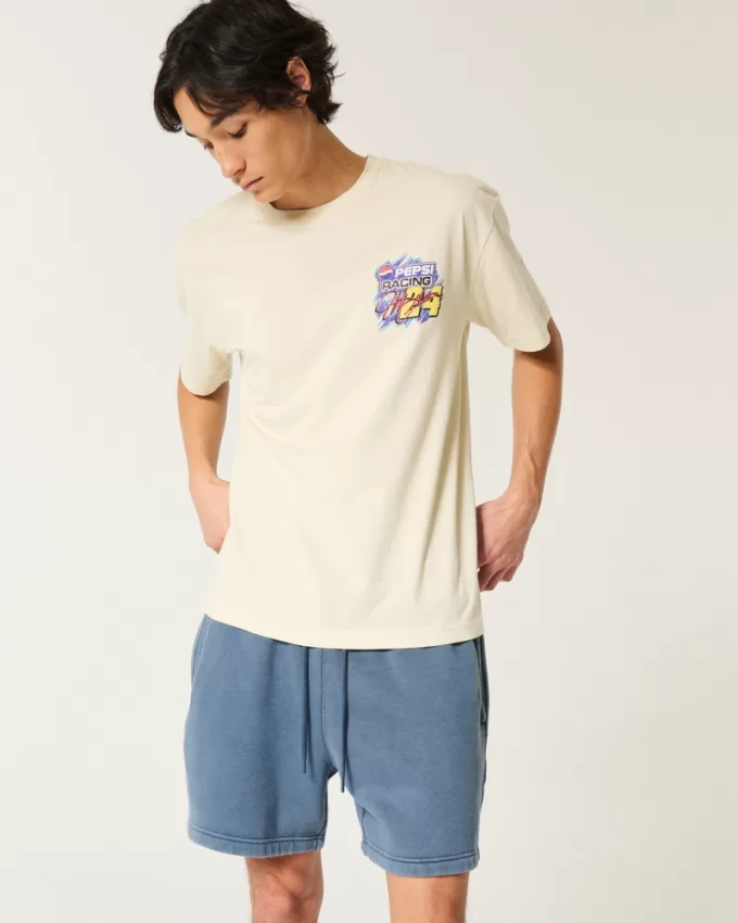 Mid-Thigh Loose Fleece Shorts,Mid-Thigh Loose Fleece Shorts