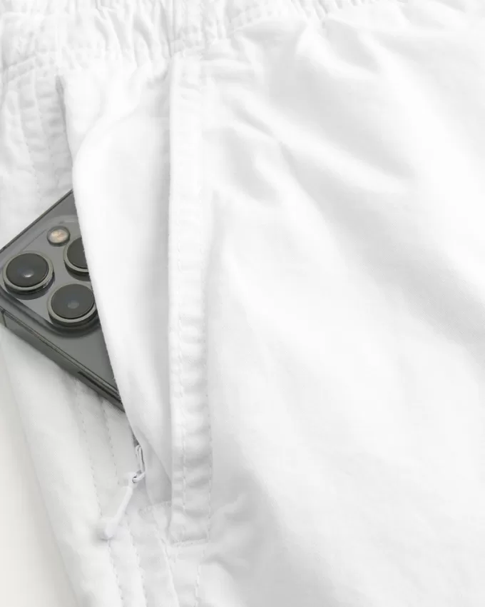 Mid-Thigh Twill Pull-On Shorts,Mid-Thigh Twill Pull-On Shorts