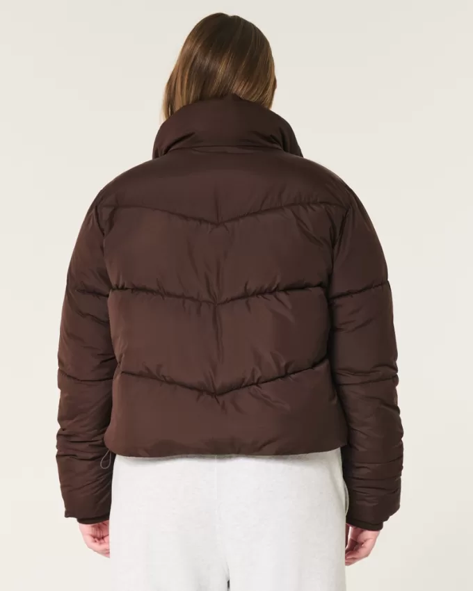 Mini Zip-Up Puffer Jacket,Mini Zip-Up Puffer Jacket