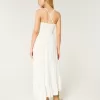 Mixed Fabric Crochet-Style Maxi Dress,Mixed Fabric Crochet-Style Maxi Dress
