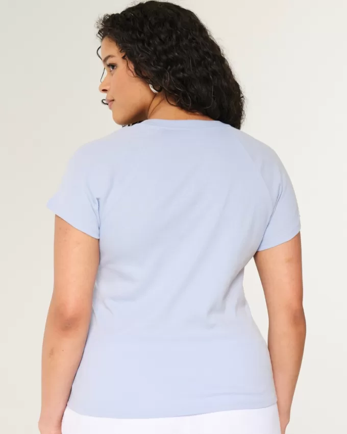 Number Graphic Baby Tee,Number Graphic Baby Tee