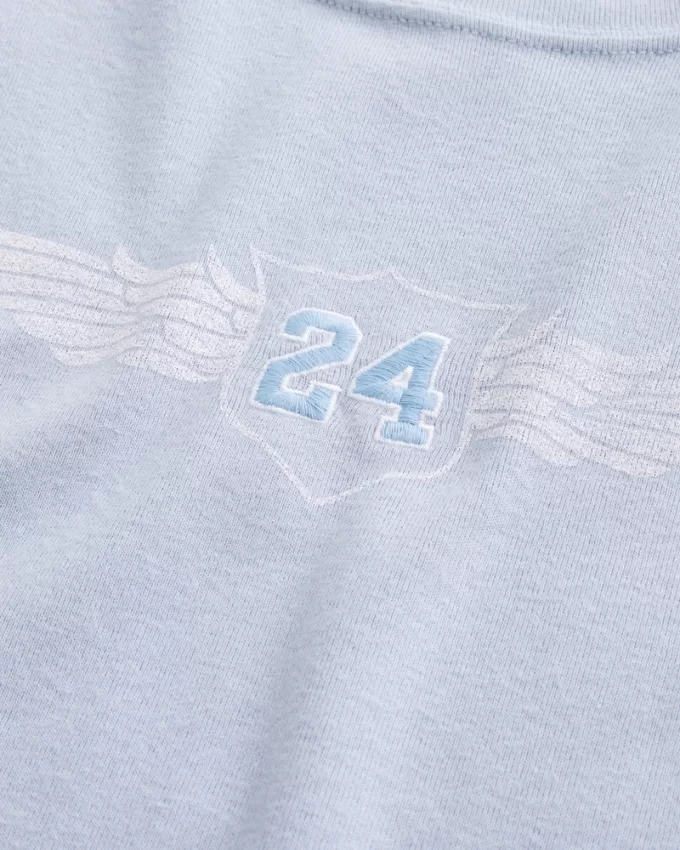 Number Graphic Baby Tee,Number Graphic Baby Tee