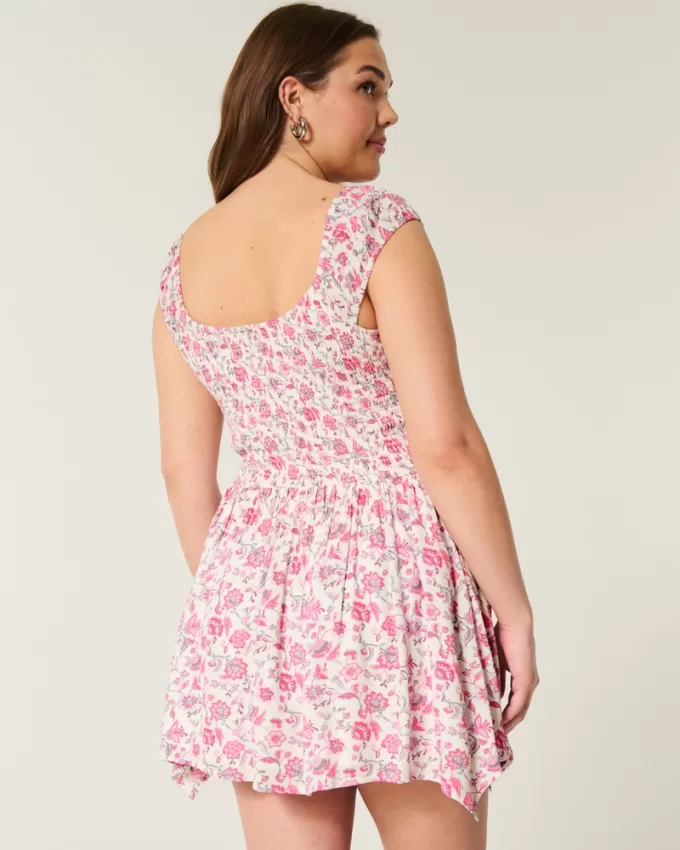 Off-the-Shoulder Asymmetrical Hem Mini Dress,Off-the-Shoulder Asymmetrical Hem Mini Dress