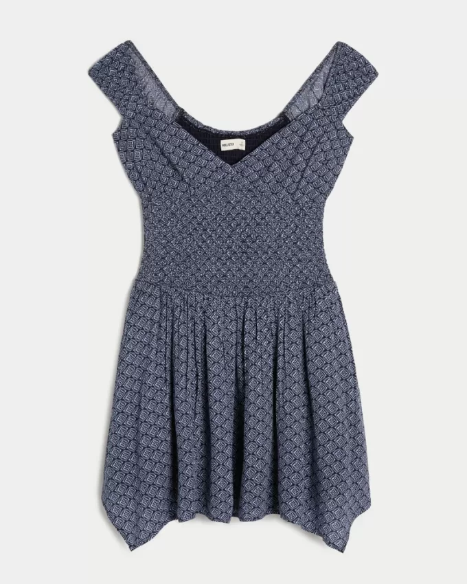 Off-the-Shoulder Asymmetrical Hem Mini Dress,Off-the-Shoulder Asymmetrical Hem Mini Dress