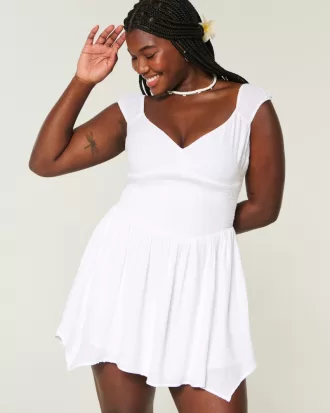 Off-the-Shoulder Asymmetrical Hem Mini Dress,Off-the-Shoulder Asymmetrical Hem Mini Dress