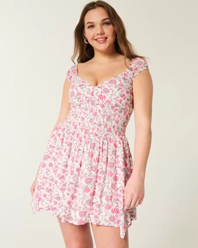 Off-the-Shoulder Asymmetrical Hem Mini Dress,Off-the-Shoulder Asymmetrical Hem Mini Dress