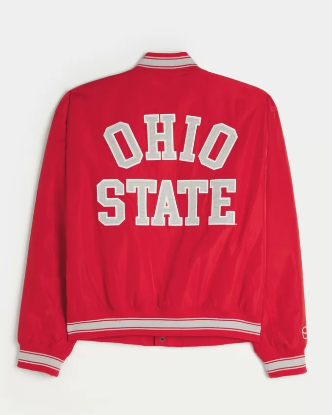 Ohio State Buckeyes Graphic Bomber Jacket,Ohio State Buckeyes Graphic Bomber Jacket