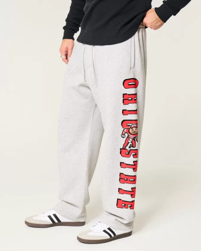 Ohio State University Graphic Baggy Sweatpants,Ohio State University Graphic Baggy Sweatpants